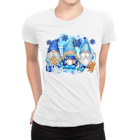 Snowman Gnome Ladies Fitted T-shirt | Artistshot