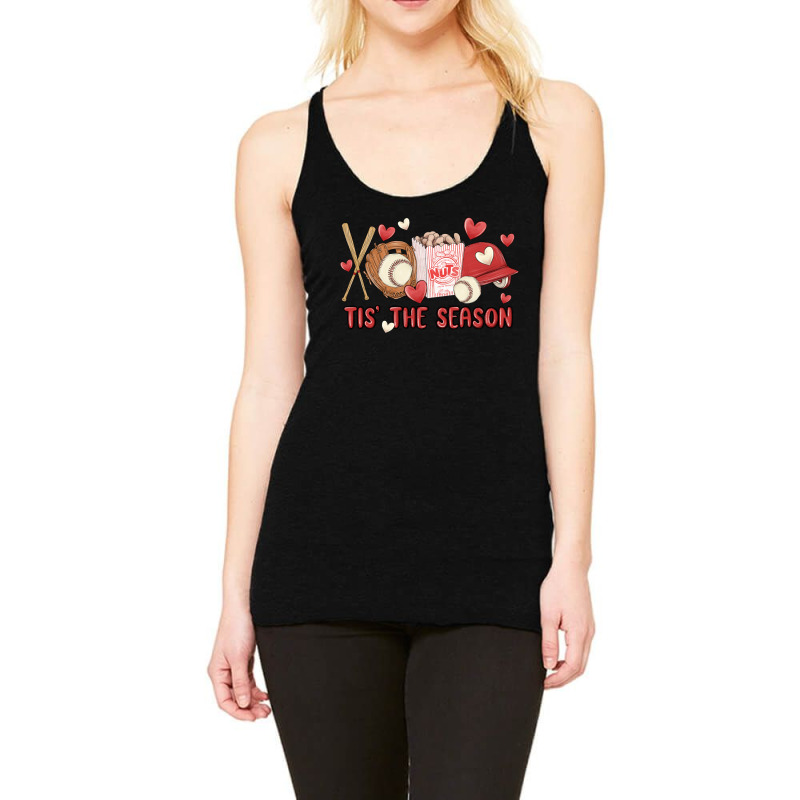 Tis The Season Baseball Racerback Tank by MaliasSmallBusiness | Artistshot