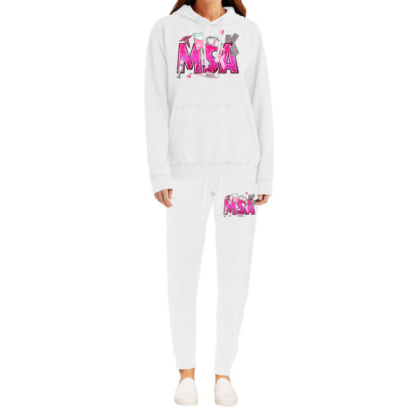 Breast Cancer Msa Medical Support Assistant Hoodie & Jogger Set | Artistshot