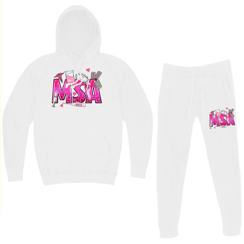 Breast Cancer Msa Medical Support Assistant Hoodie & Jogger Set | Artistshot