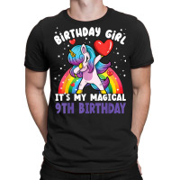 Birthday Girl It's My Magical 9th Birthday Bday Unicorn T Shirt T-shirt | Artistshot