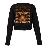 Melanin Afro Messy Bun Cropped Sweater | Artistshot