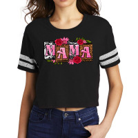 Mama With License Letters Mothers Day Scorecard Crop Tee | Artistshot