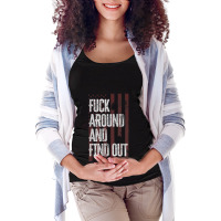 American Usa Flag Fuck Around And Find Out Funny Maternity Scoop Neck T-shirt | Artistshot