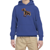 A Brown Dog Running In The Oc Youth Hoodie | Artistshot