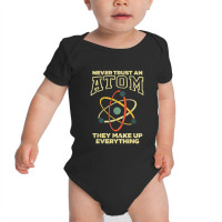 Funny Atom Art Men Women Stem Molecule Chemistry Teacher Baby Bodysuit | Artistshot