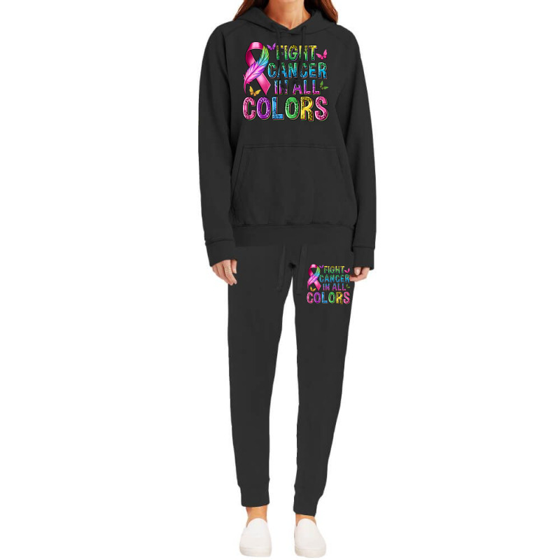 Fight Cancer In All Colors Hoodie & Jogger Set | Artistshot