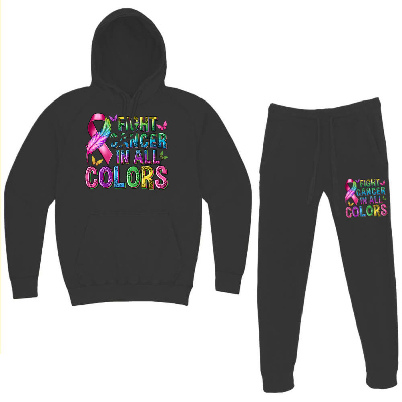 Fight Cancer In All Colors Hoodie & Jogger Set | Artistshot