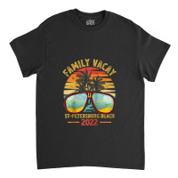 Vintage Family Vacation 2022 Florida St. Petersburg Beach Raglan Baseb Classic T-shirt | Artistshot