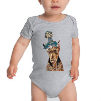 Doberman Pinscher Dog Wearing Baby Bodysuit | Artistshot