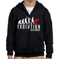 Billiards Evolution Youth Zipper Hoodie | Artistshot