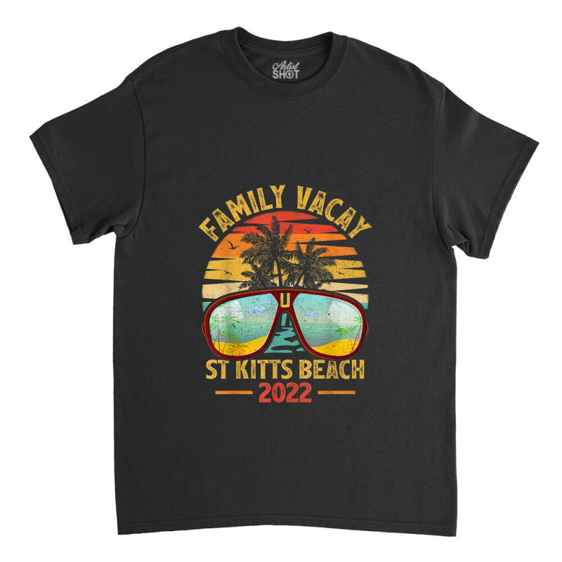 Vintage Family Vacation 2022 Lost Paradise St Kitts Beach Classic T-shirt by Tiktify | Artistshot