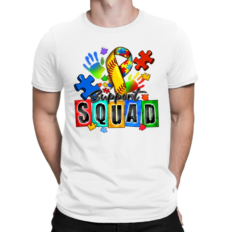 Softball Support Squad Autism T-shirt | Artistshot