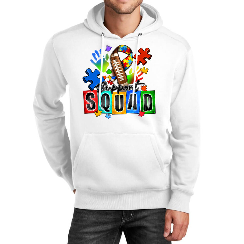 American Football Support Squad Autism Unisex Hoodie | Artistshot