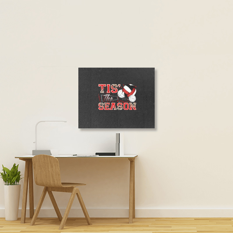 Tis' The Season Volleyball Landscape Canvas Print | Artistshot