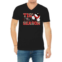 Tis' The Season Volleyball V-neck Tee | Artistshot