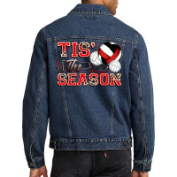 Tis' The Season Volleyball Men Denim Jacket | Artistshot