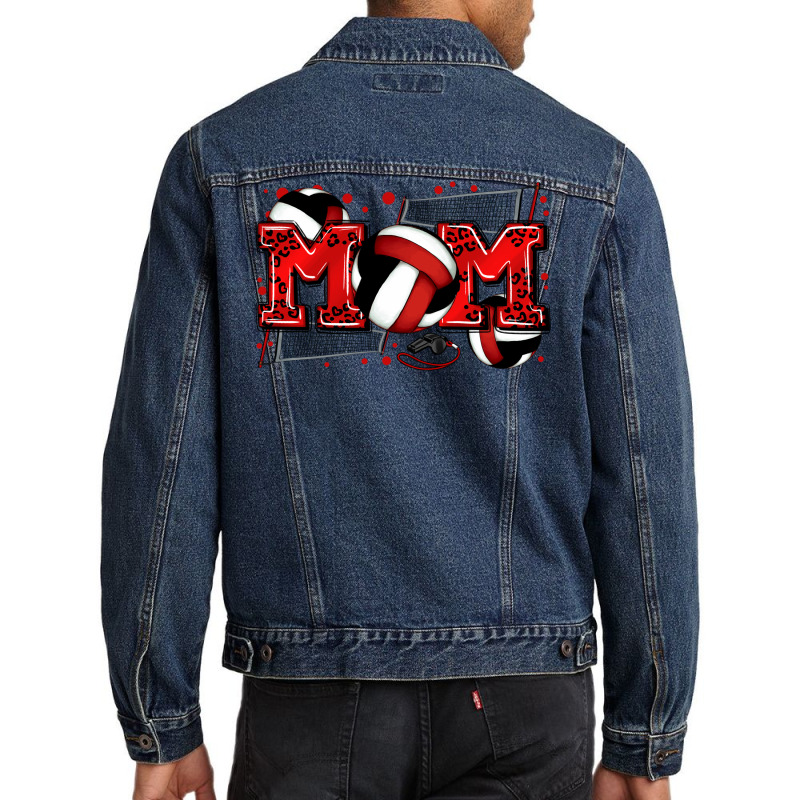 Mom Volleyball Men Denim Jacket | Artistshot