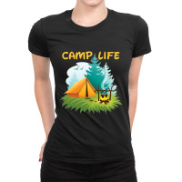 Camp Life Ladies Fitted T-shirt | Artistshot