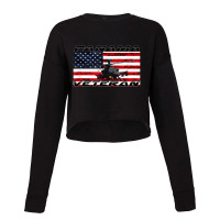 Panama Operation Veteran American Flag Cropped Sweater | Artistshot