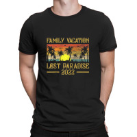 Vintage Sunset Family Vacation 2022 Lost Paradise Beach Raglan Basebal T-shirt | Artistshot