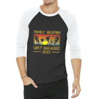 Vintage Sunset Family Vacation 2022 Lost Paradise Beach Raglan Basebal 3/4 Sleeve Shirt | Artistshot