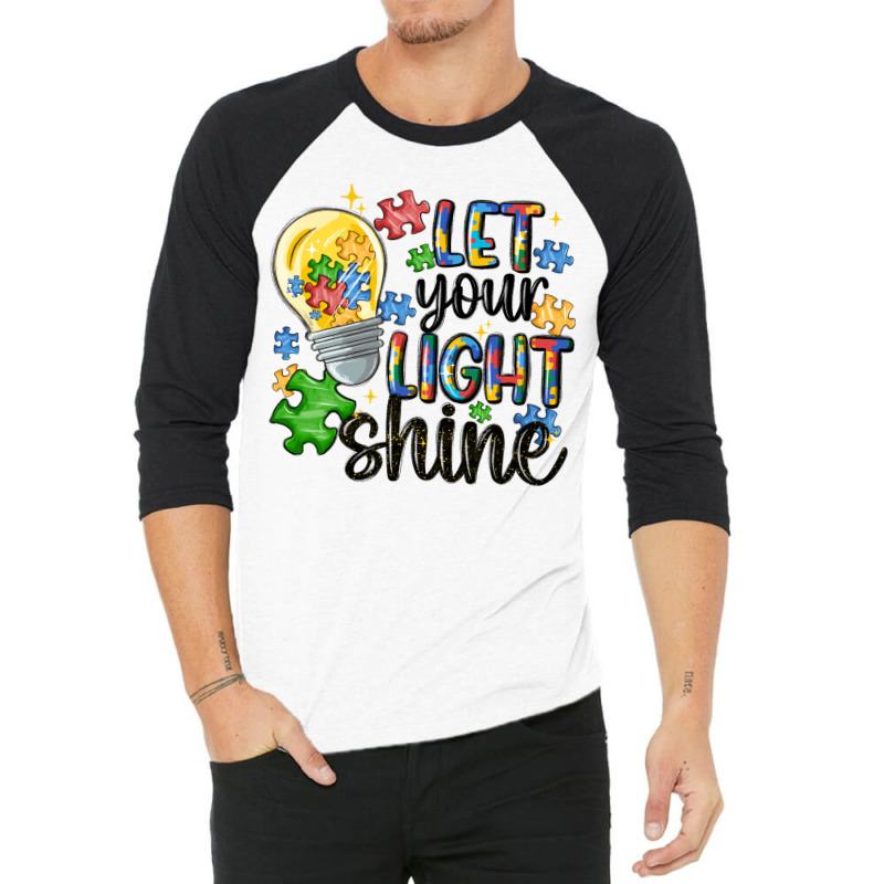 Let Your Light Shine 3/4 Sleeve Shirt by MaliasSmallBusiness | Artistshot