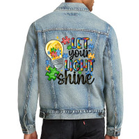 Let Your Light Shine Men Denim Jacket | Artistshot