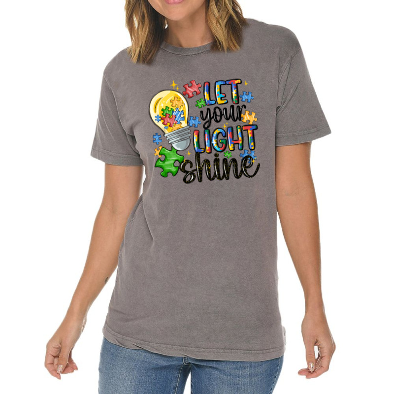 Let Your Light Shine Vintage T-Shirt by MaliasSmallBusiness | Artistshot