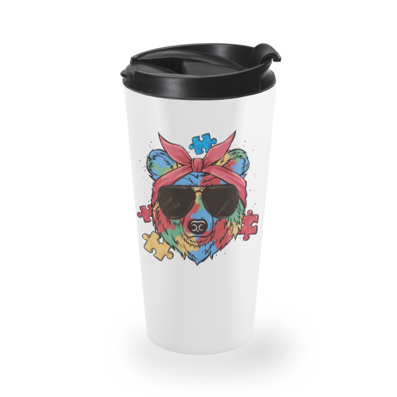 Autism Awareness Bear Travel Mug | Artistshot