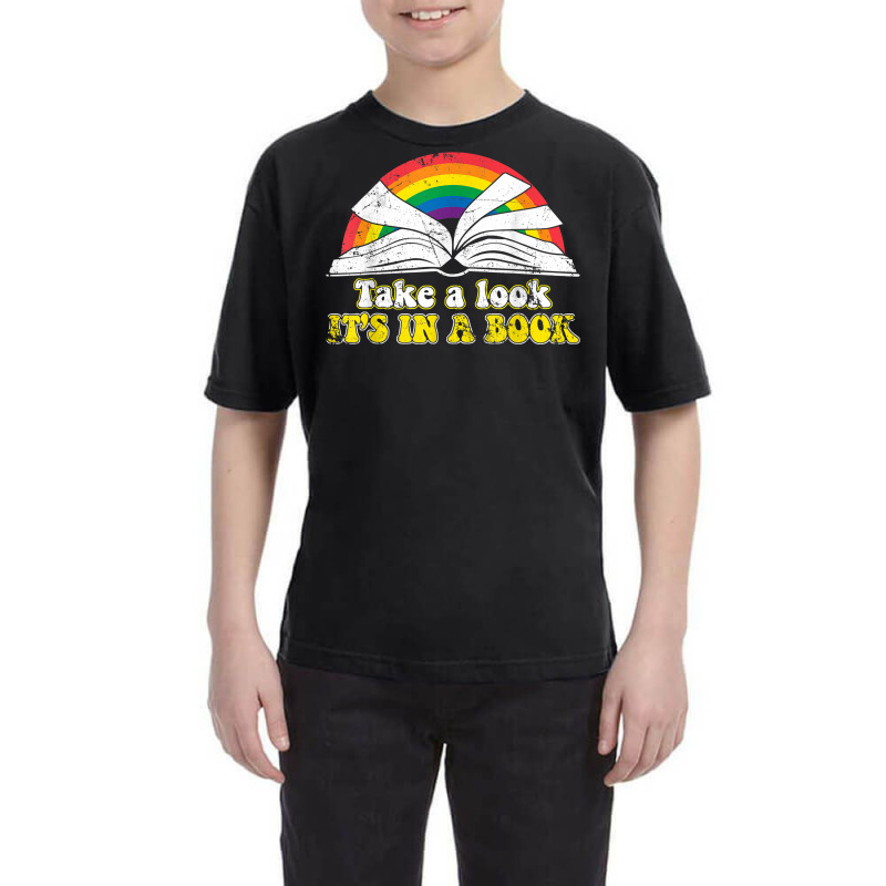 Love Reading Love Rainbows Gift Retro Rainbow T Shirt Youth Tee by phuongvu | Artistshot