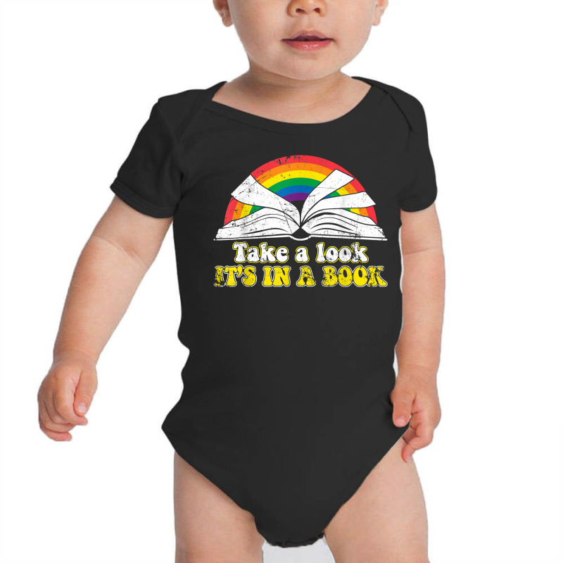 Love Reading Love Rainbows Gift Retro Rainbow T Shirt Baby Bodysuit by phuongvu | Artistshot