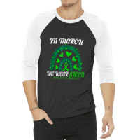 Rainbow In March We Wear Green Cerebral Palsy Awareness 3/4 Sleeve Shirt | Artistshot