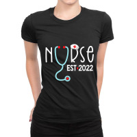 Registered Nurse Est 2022 Rn Nursing School Graduation Premium Ladies Fitted T-shirt | Artistshot