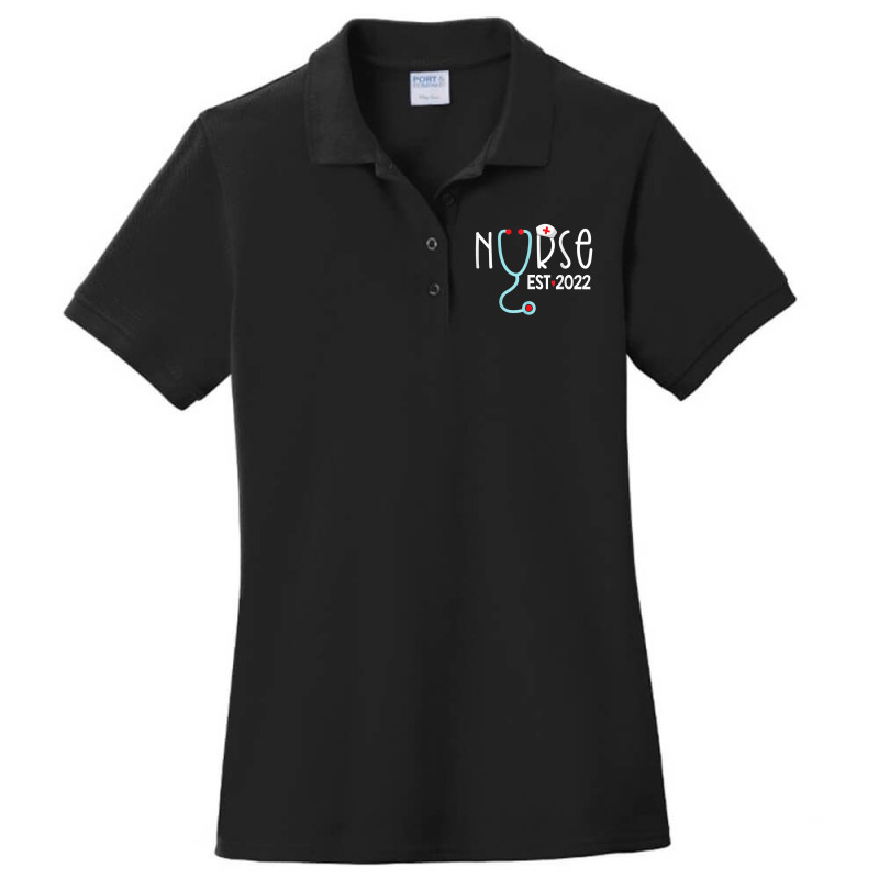 Registered Nurse Est 2022 Rn Nursing School Graduation Ladies Polo Shirt | Artistshot