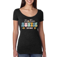 First Time Auntie Est 2024 - New Aunt Pregnancy Women's Triblend Scoop T-shirt | Artistshot