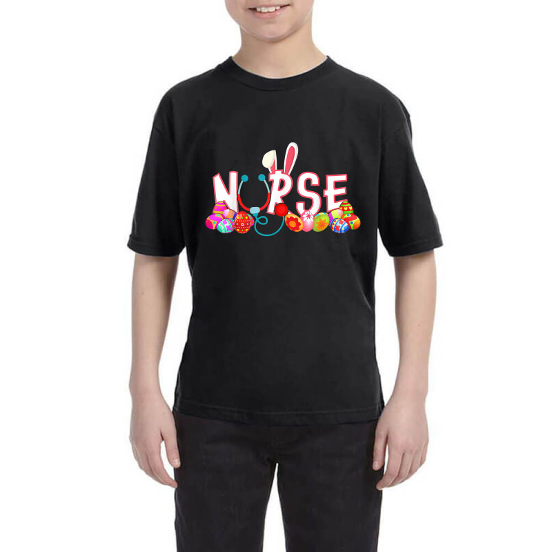 Stethoscope Nurse Bunny Tail Colorful Easter Day Youth Tee | Artistshot