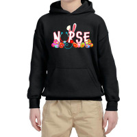 Stethoscope Nurse Bunny Tail Colorful Easter Day Youth Hoodie | Artistshot