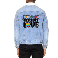 Everyone Deserves Love Unisex Sherpa-lined Denim Jacket | Artistshot