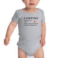 Camping Definition Baby Bodysuit | Artistshot