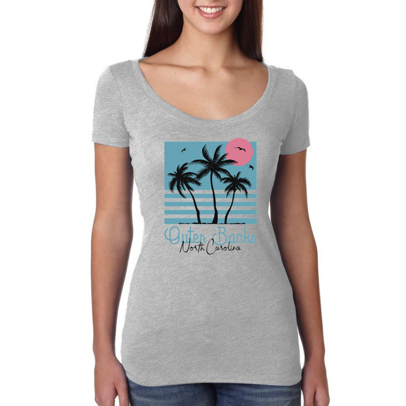 Outer Banks North Carolina Women's Triblend Scoop T-shirt by CUSER3914 | Artistshot