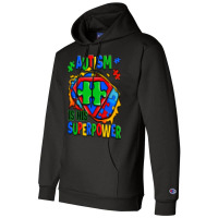 Autism Is His Superpower Ripped Champion Hoodie | Artistshot