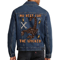 No Rest For The Wicked Men Denim Jacket | Artistshot