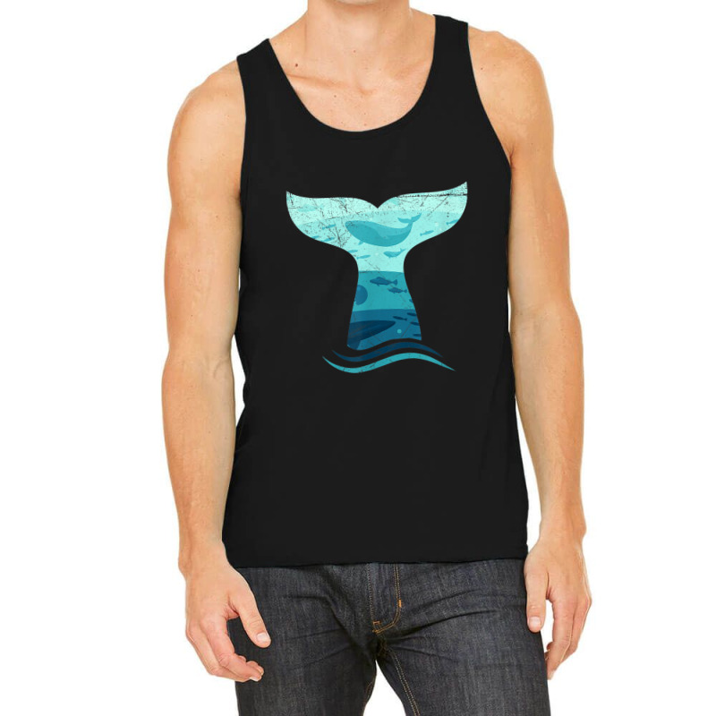 Whale Tail In Waves  Orca Ocean Tank Top | Artistshot