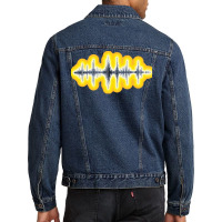 Sound Wave Graphic Audiology Ear Doctor T  Shirt Light Sound Waves Gra Men Denim Jacket | Artistshot