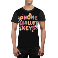 Phone Wallet Keys Graphic T-shirt | Artistshot