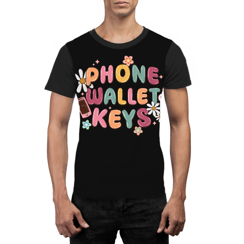 Phone Wallet Keys Graphic T-shirt | Artistshot