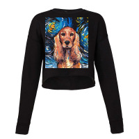 Cocker Spaniel T  Shirt Cocker Spaniel Night Cropped Sweater | Artistshot