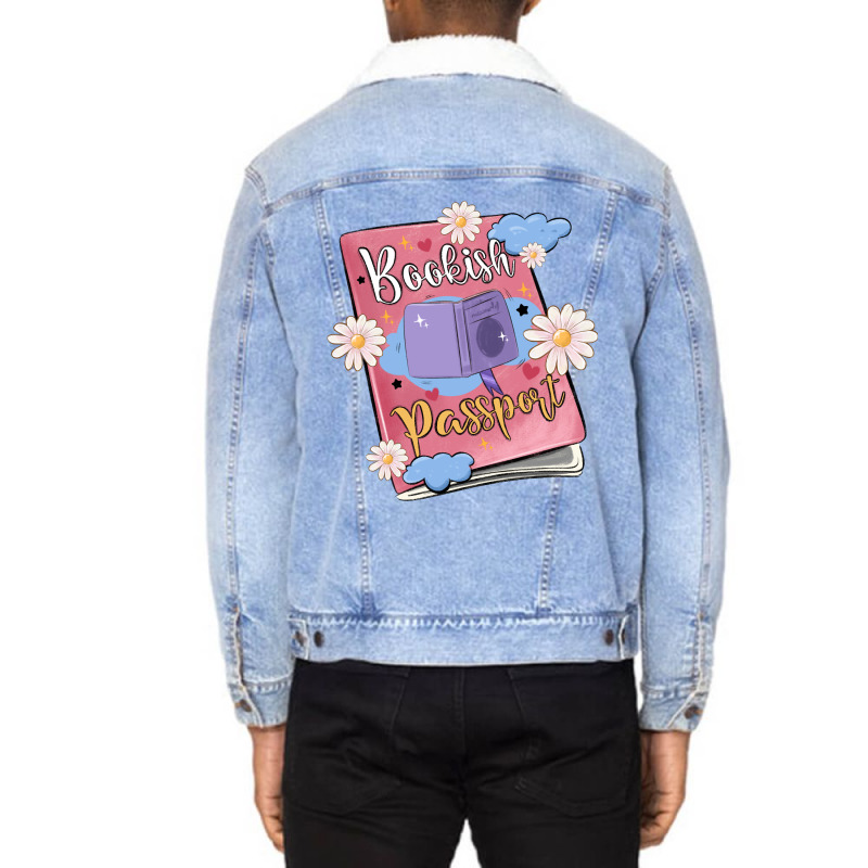 Bookish Passport Unisex Sherpa-lined Denim Jacket | Artistshot