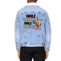 Half Baddie Half Coffee Unisex Sherpa-lined Denim Jacket | Artistshot